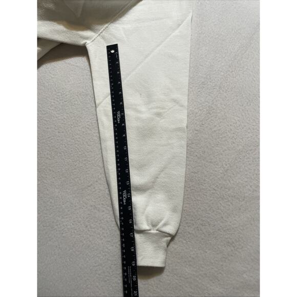 Vintage Needlepoint Cross Stitch Bear Flower Love Crewneck Sweatshirt L 80’s - Picture 5 of 8